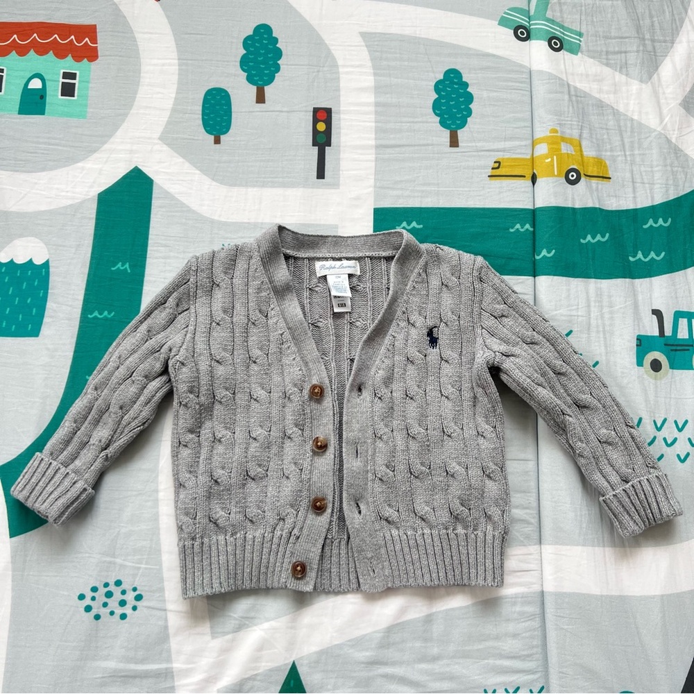 Polo Ralph Lauren cable - knit cardigan in size 18M